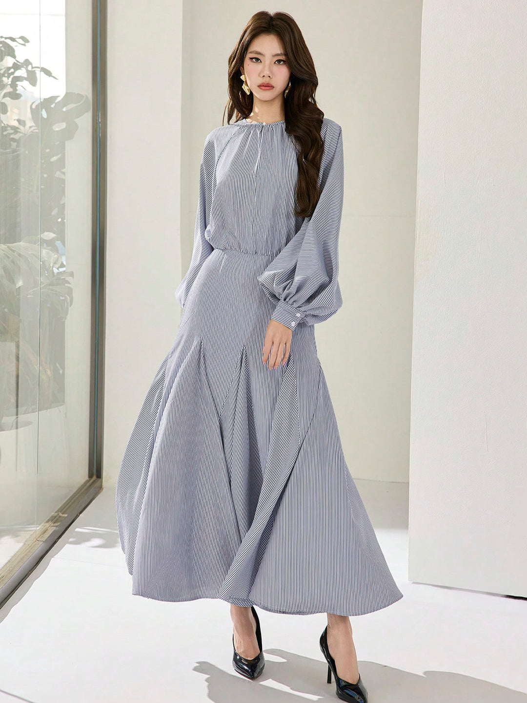 Rochie maxi SHEIN, albastru