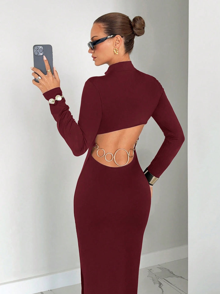 Rochie maxi SHEIN, vișiniu
