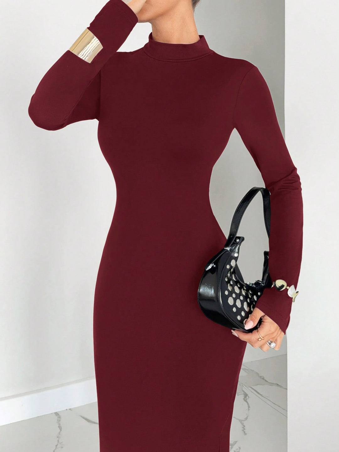 Rochie maxi SHEIN, vișiniu