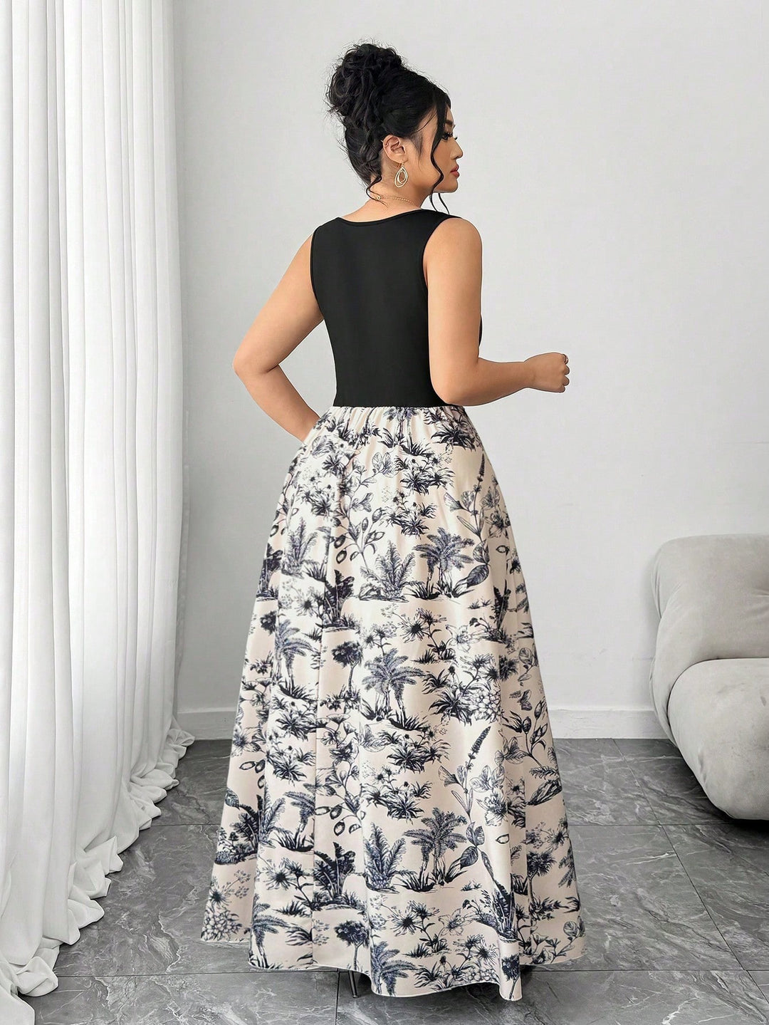Rochie maxi SHEIN, negru