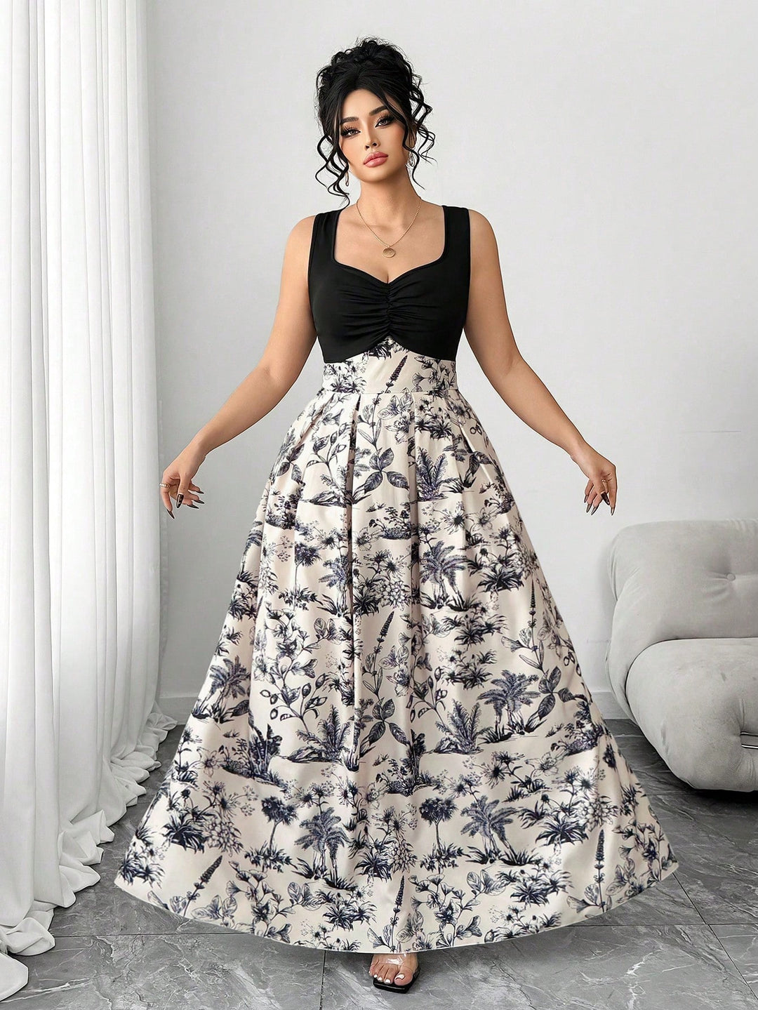 Rochie maxi SHEIN, negru