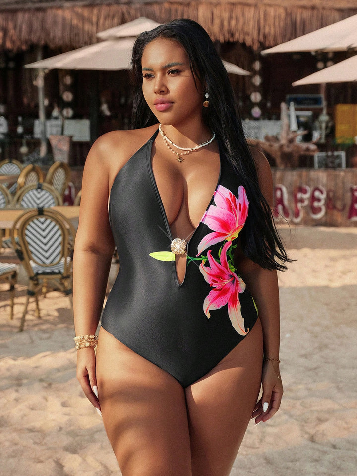 Costum de baie SHEIN, negru