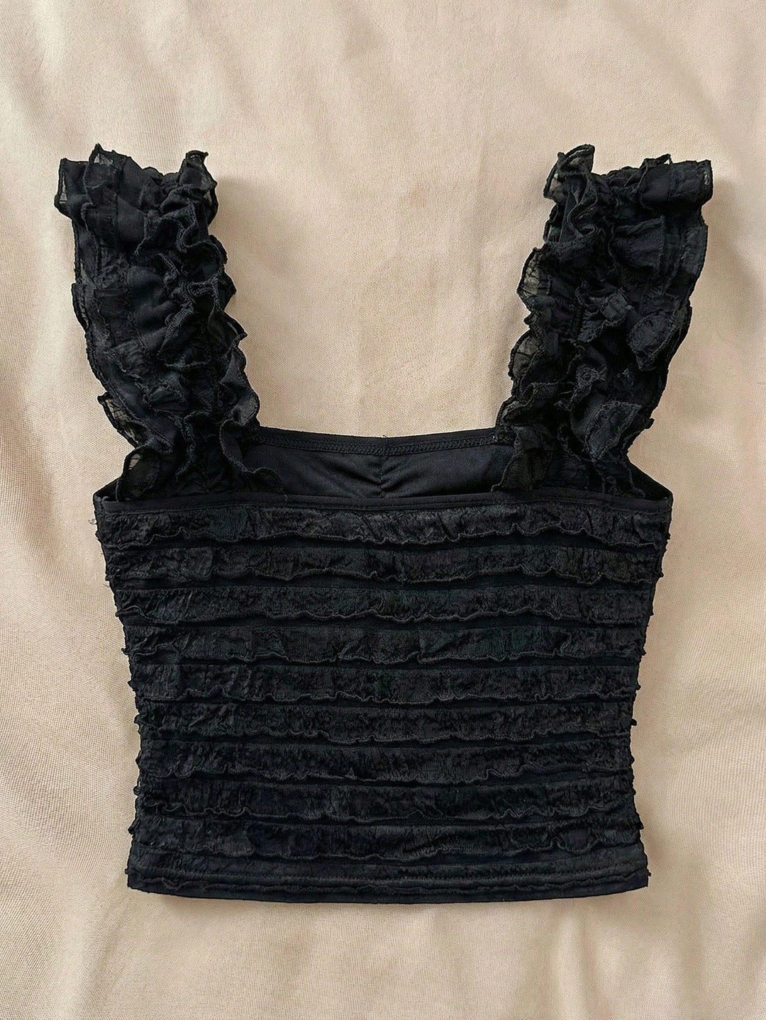 Bluza dantelată SHEIN, negru