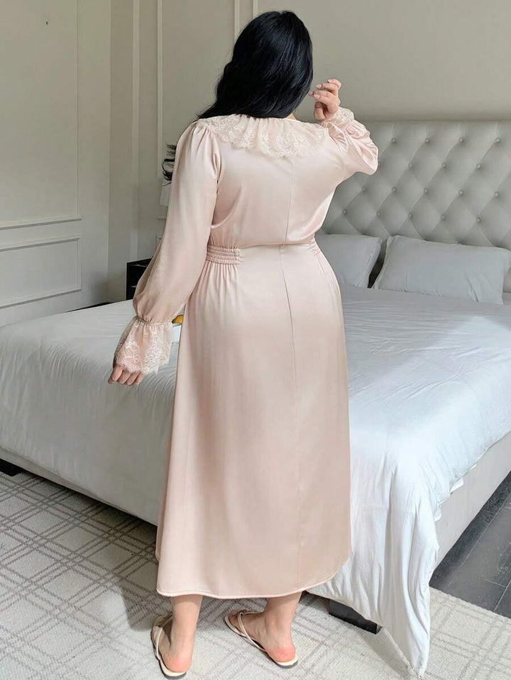 Rochie de noapte SHEIN, crem