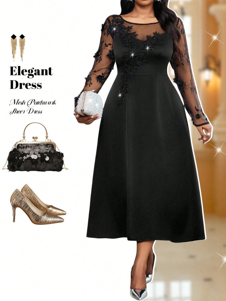 Rochie maxi SHEIN, negru