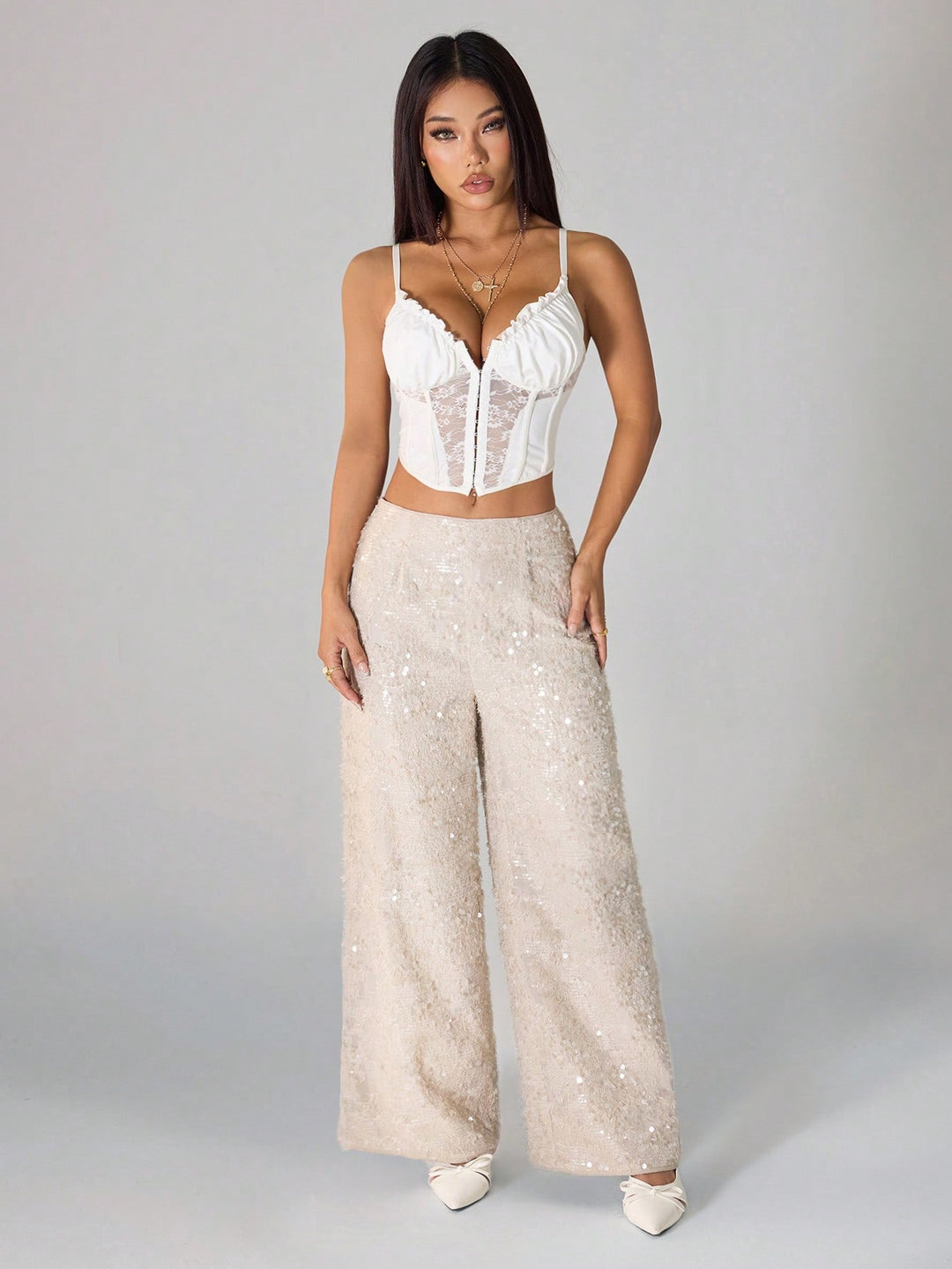 Pantaloni SHEIN, bej