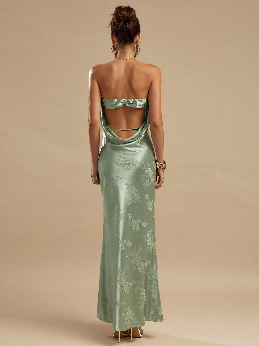 Rochie maxi SHEIN, verde