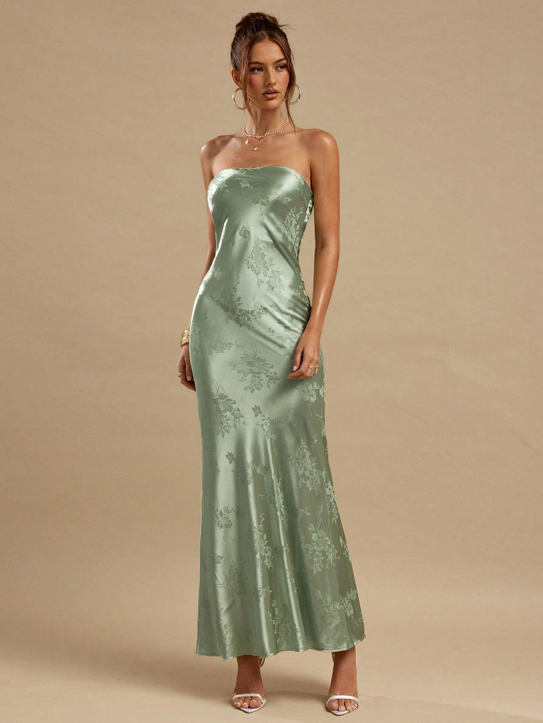 Rochie maxi SHEIN, verde