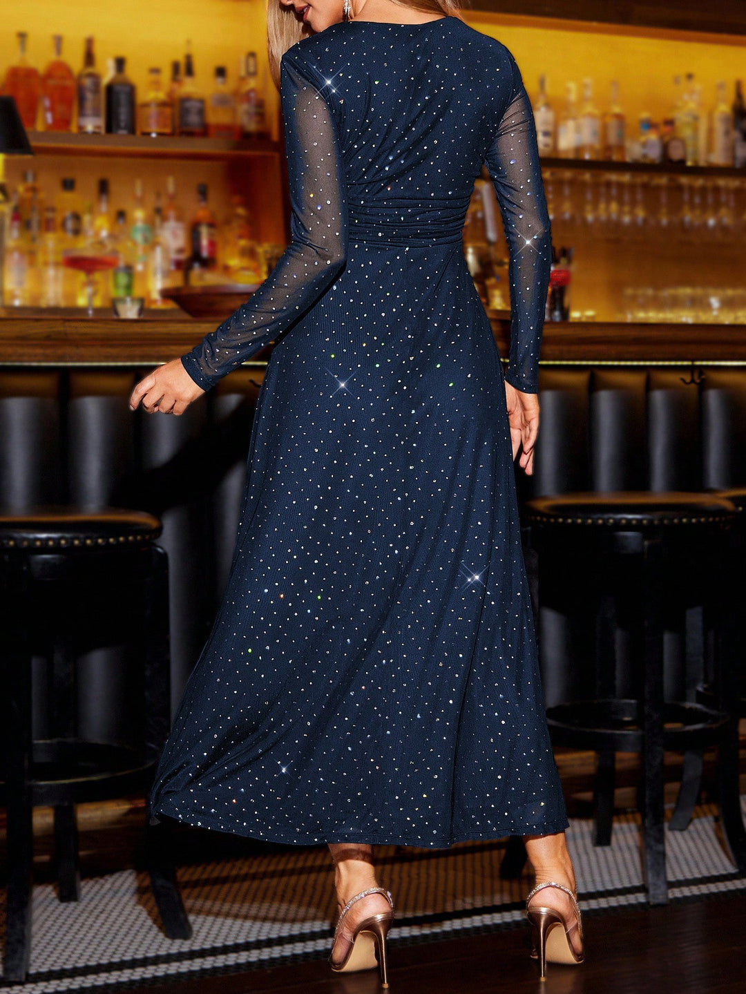 Rochie maxi SHEIN, albastru