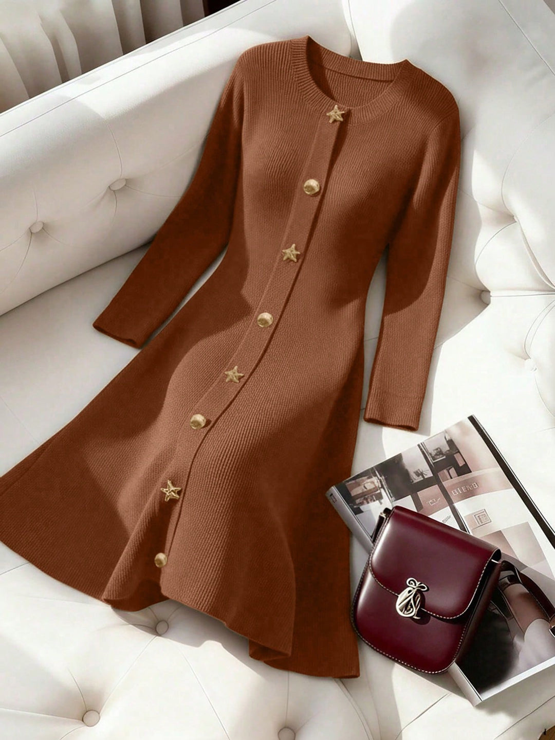Rochie SHEIN, maro
