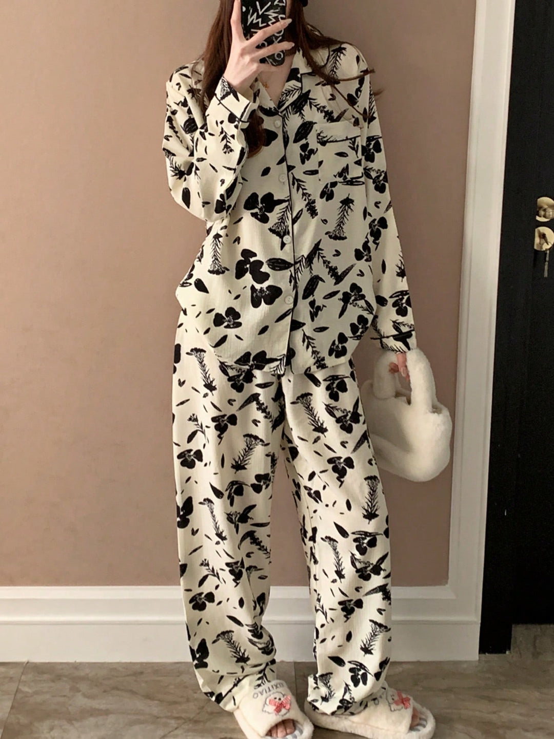 Pijama SHEIN, negru