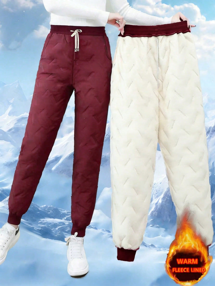 Pantaloni SHEIN, vișiniu