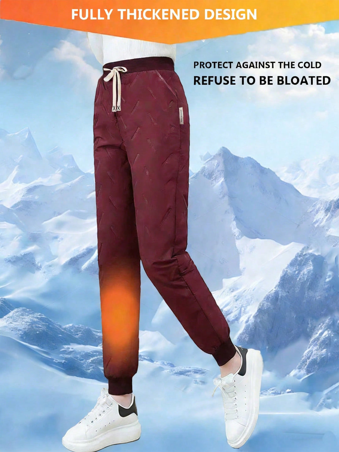 Pantaloni SHEIN, vișiniu