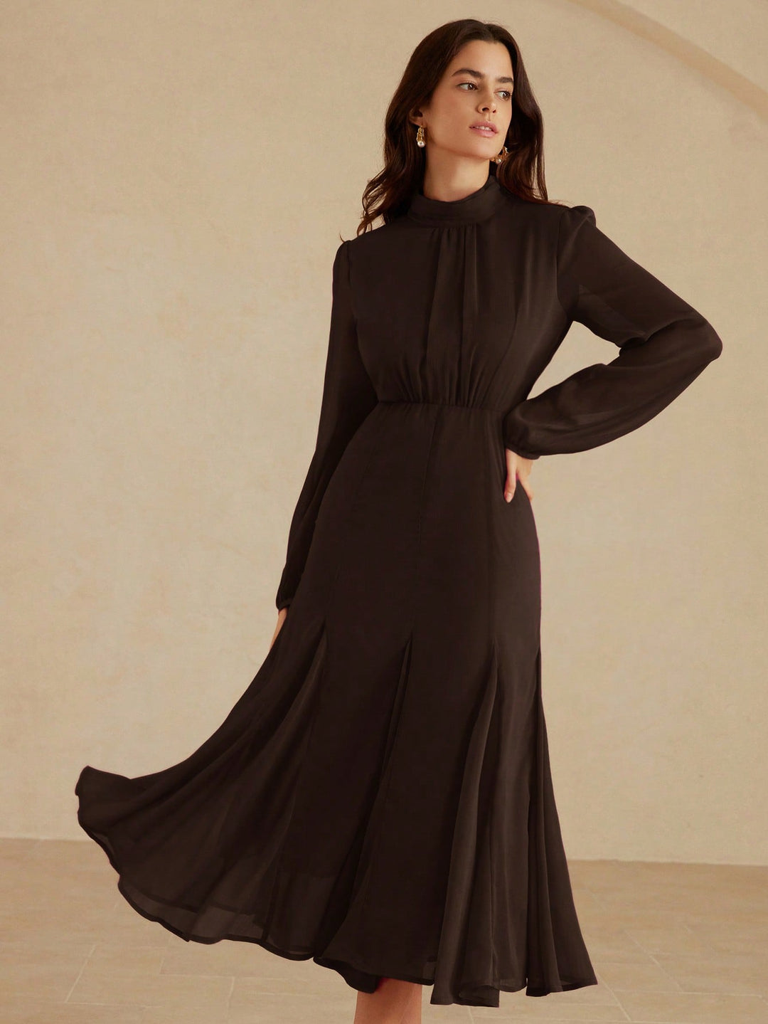 Rochie maxi SHEIN, maro