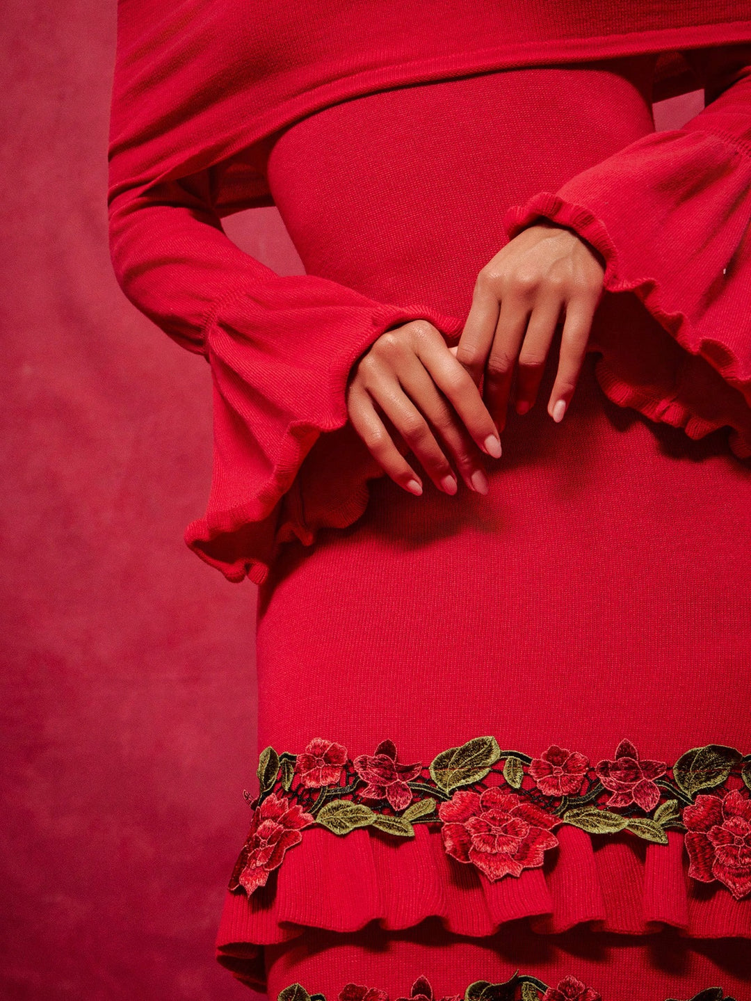 Rochie maxi SHEIN, roșu