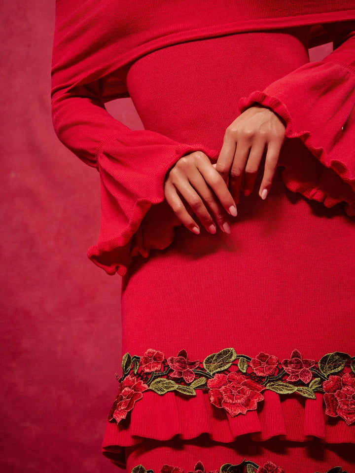 Rochie maxi SHEIN, roșu