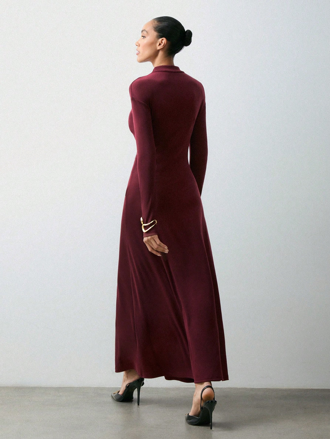 Rochie maxi SHEIN, vișiniu