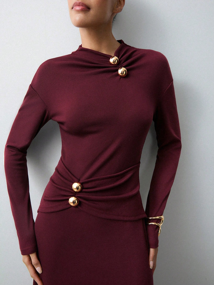Rochie maxi SHEIN, vișiniu