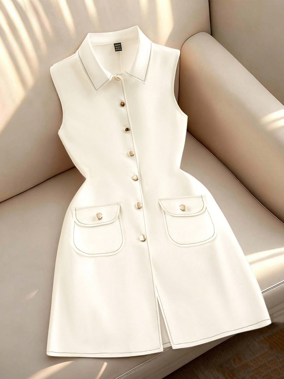 Rochie scurtă SHEIN, alb