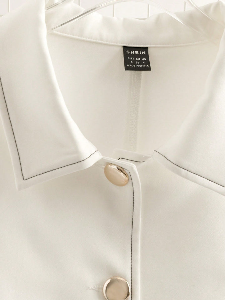 Rochie scurtă SHEIN, alb