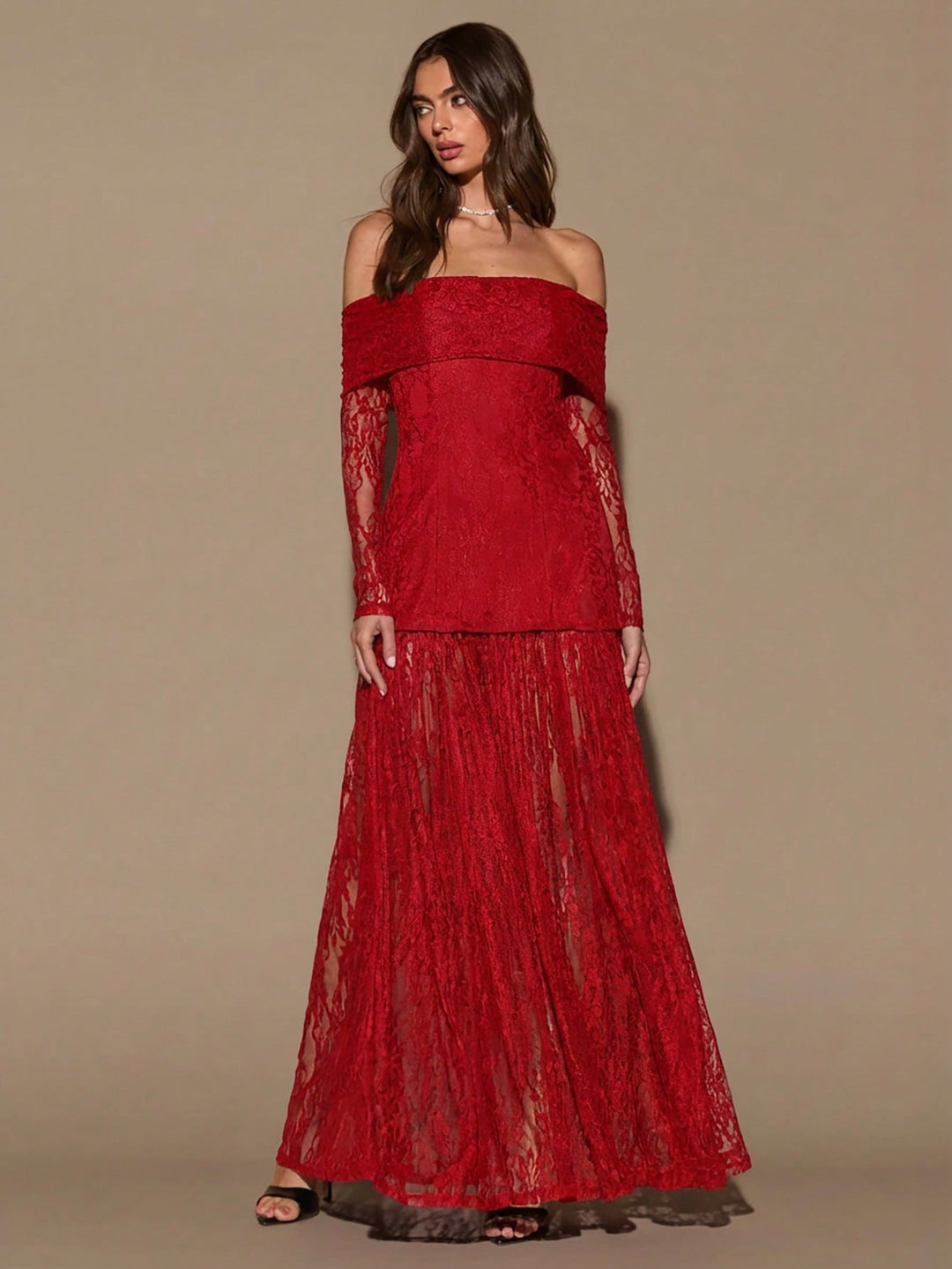 Rochie maxi SHEIN, roșu