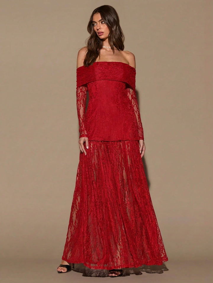 Rochie maxi SHEIN, roșu