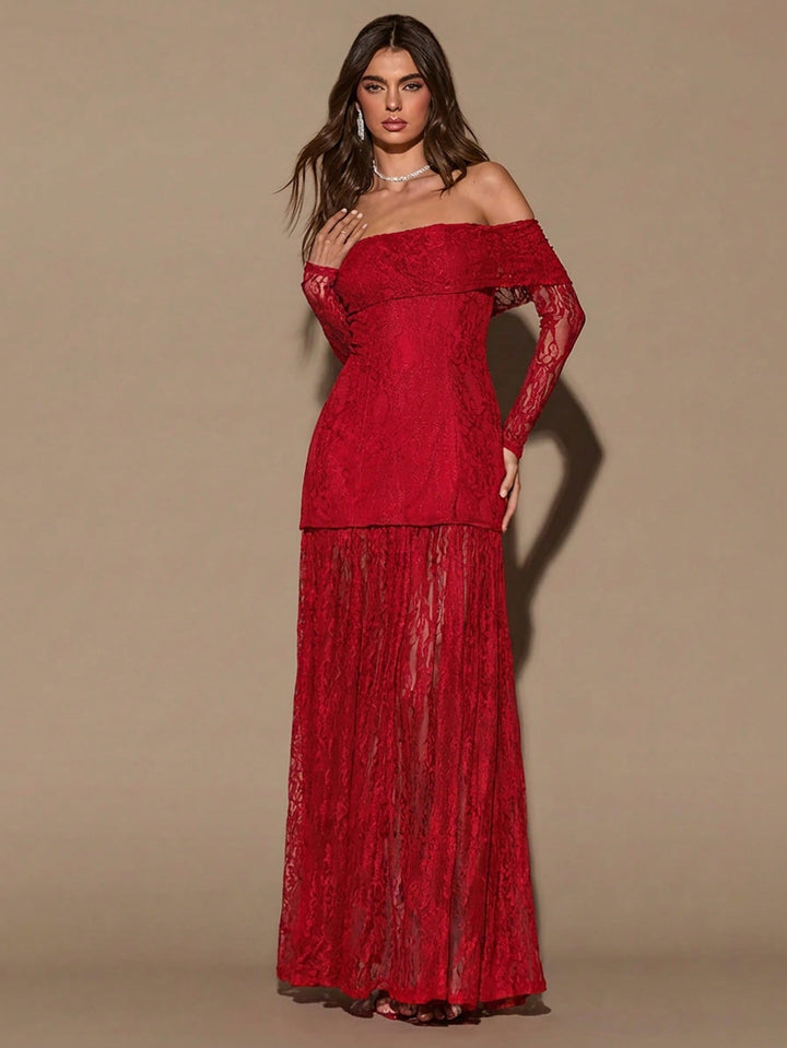 Rochie maxi SHEIN, roșu