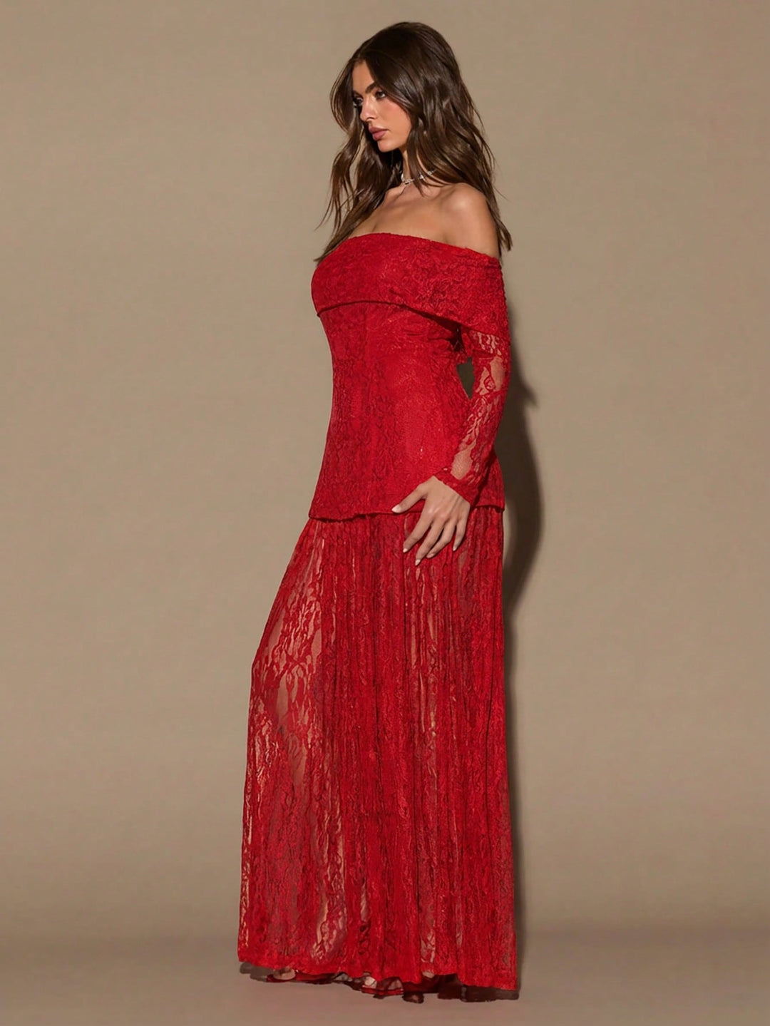 Rochie maxi SHEIN, roșu