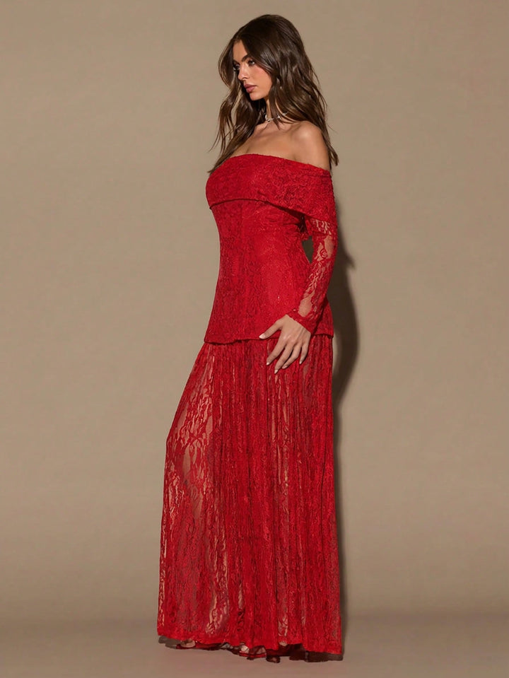 Rochie maxi SHEIN, roșu