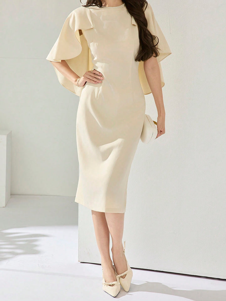 Rochie midi SHEIN, bej
