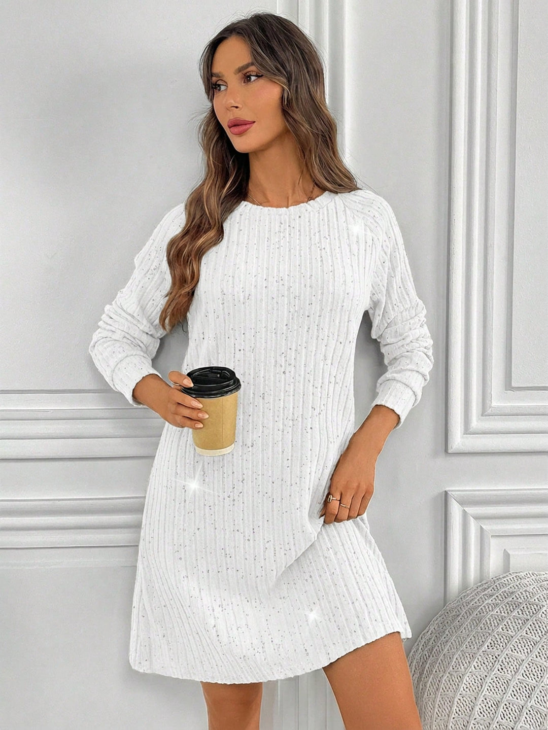 Rochie scurtă SHEIN, alb