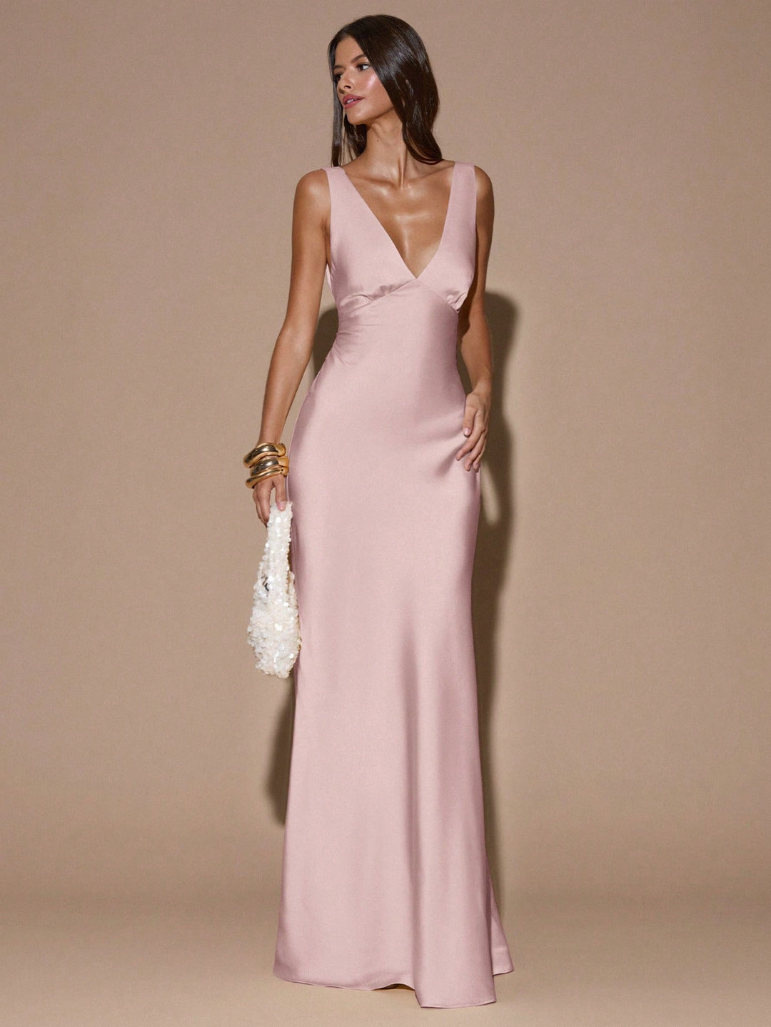 Rochie maxi SHEIN, roz