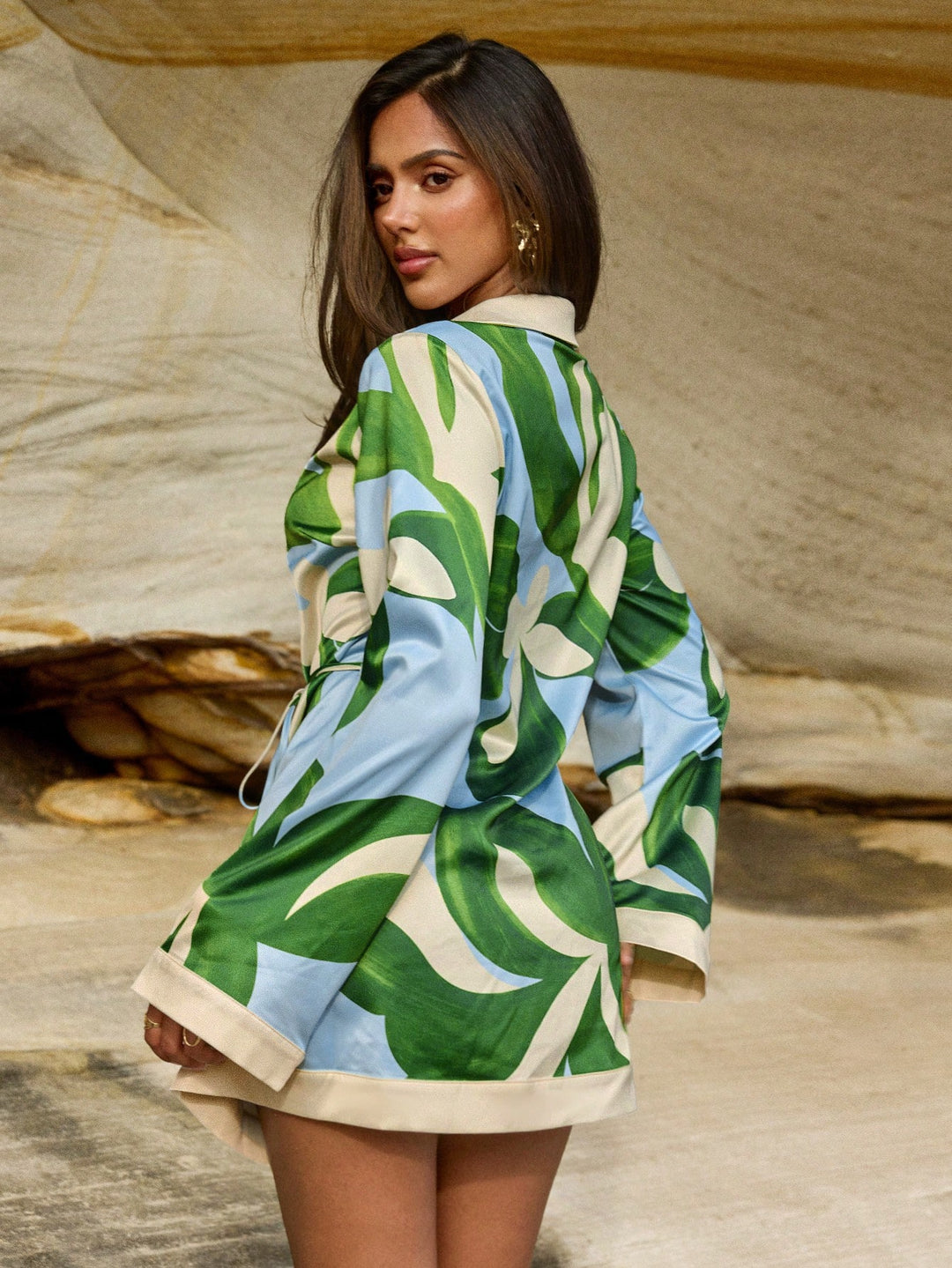 Rochie mini SHEIN, verde