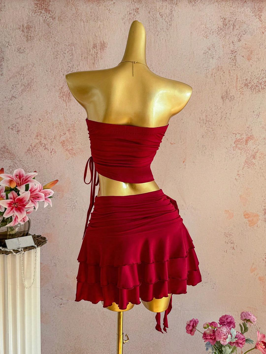SHEIN szett, piros