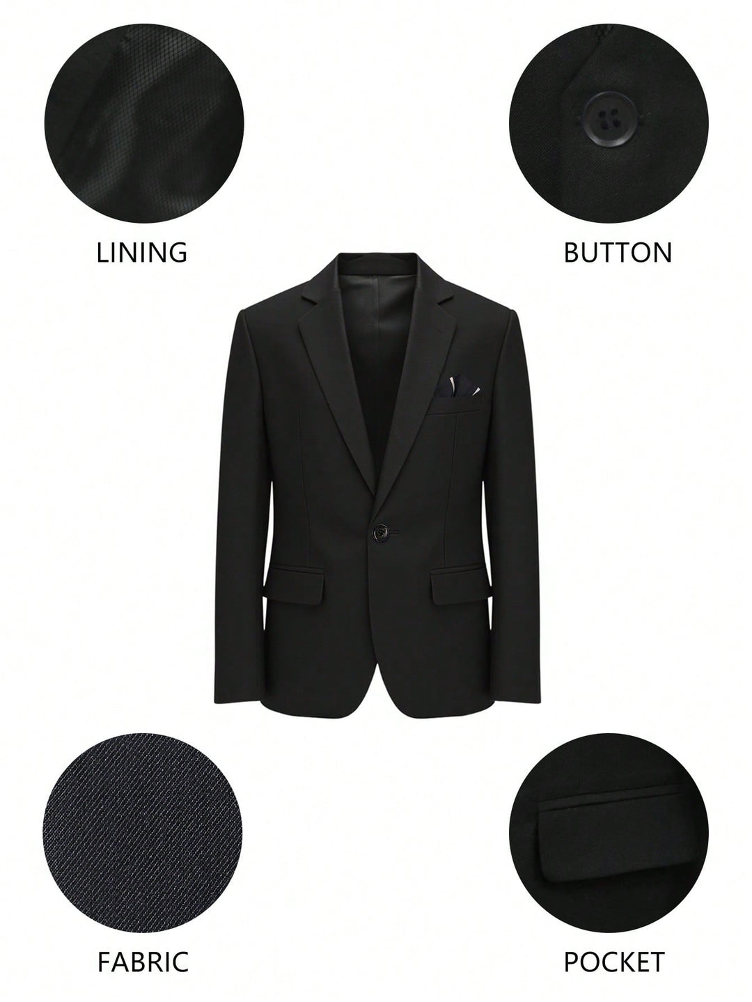Costum SHEIN, negru