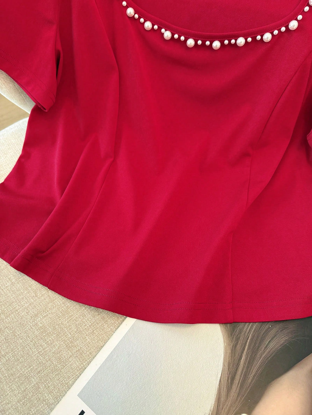 Tricou SHEIN, vișiniu