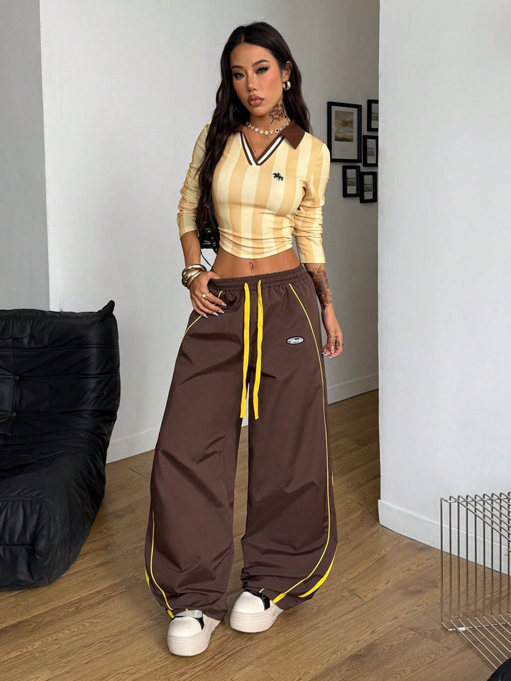 Pantaloni SHEIN, maro