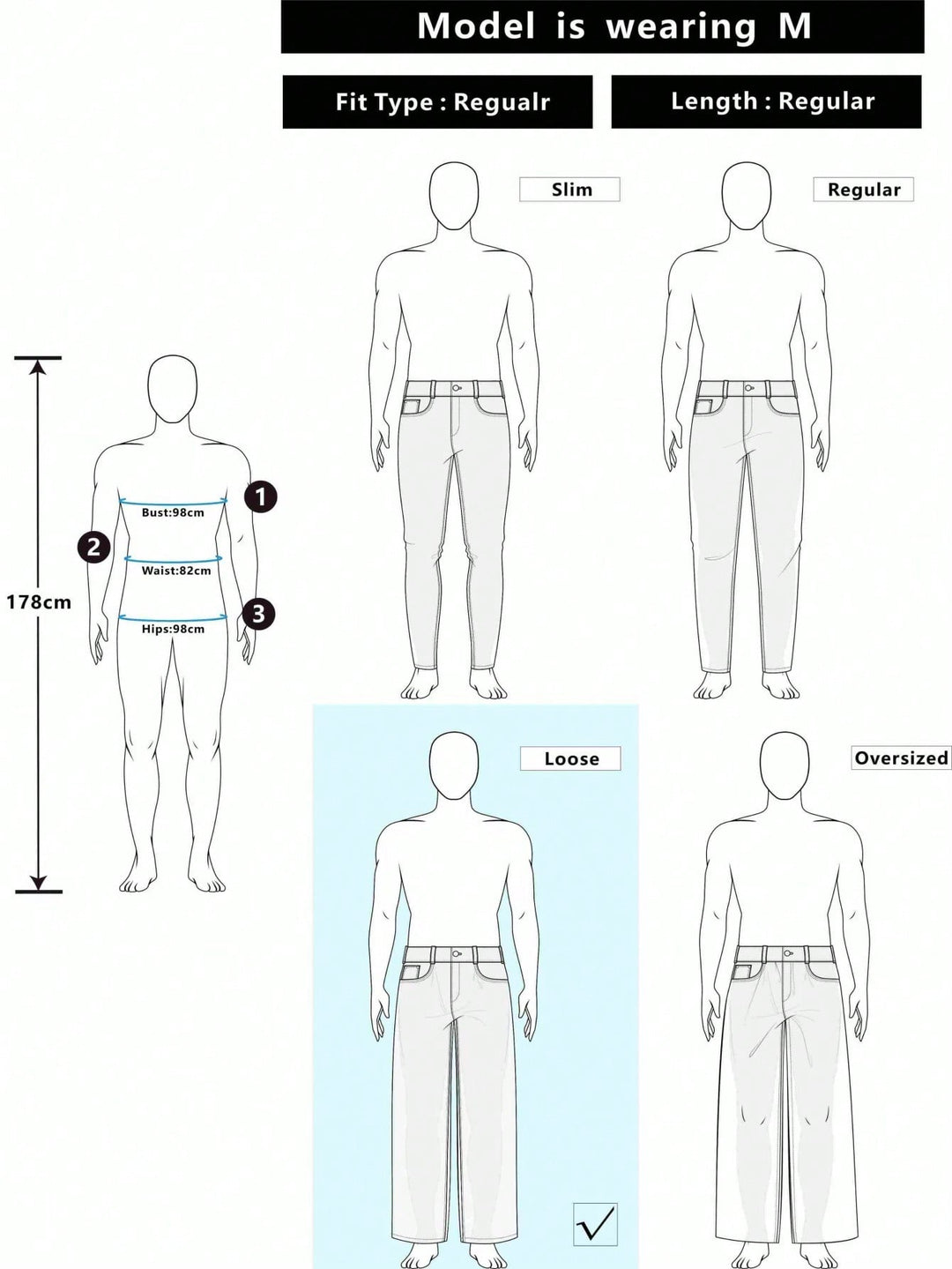 Jeans SHEIN, albastru