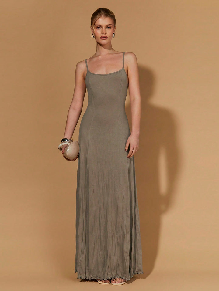 Rochie maxi SHEIN, kaki