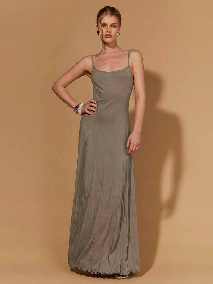 Rochie maxi SHEIN, kaki