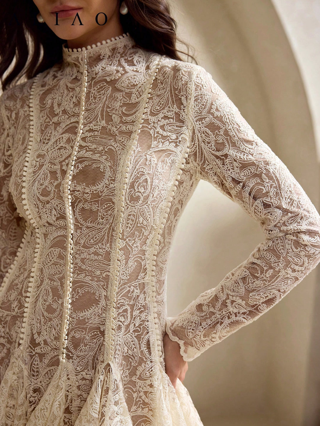 Rochie scurtă SHEIN, bej