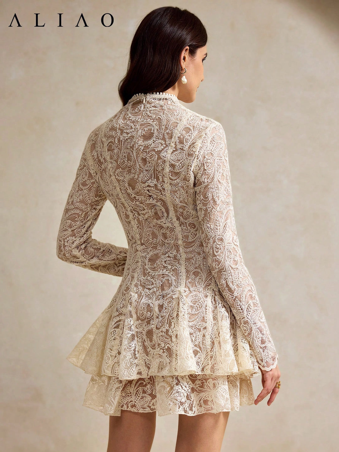 Rochie scurtă SHEIN, bej