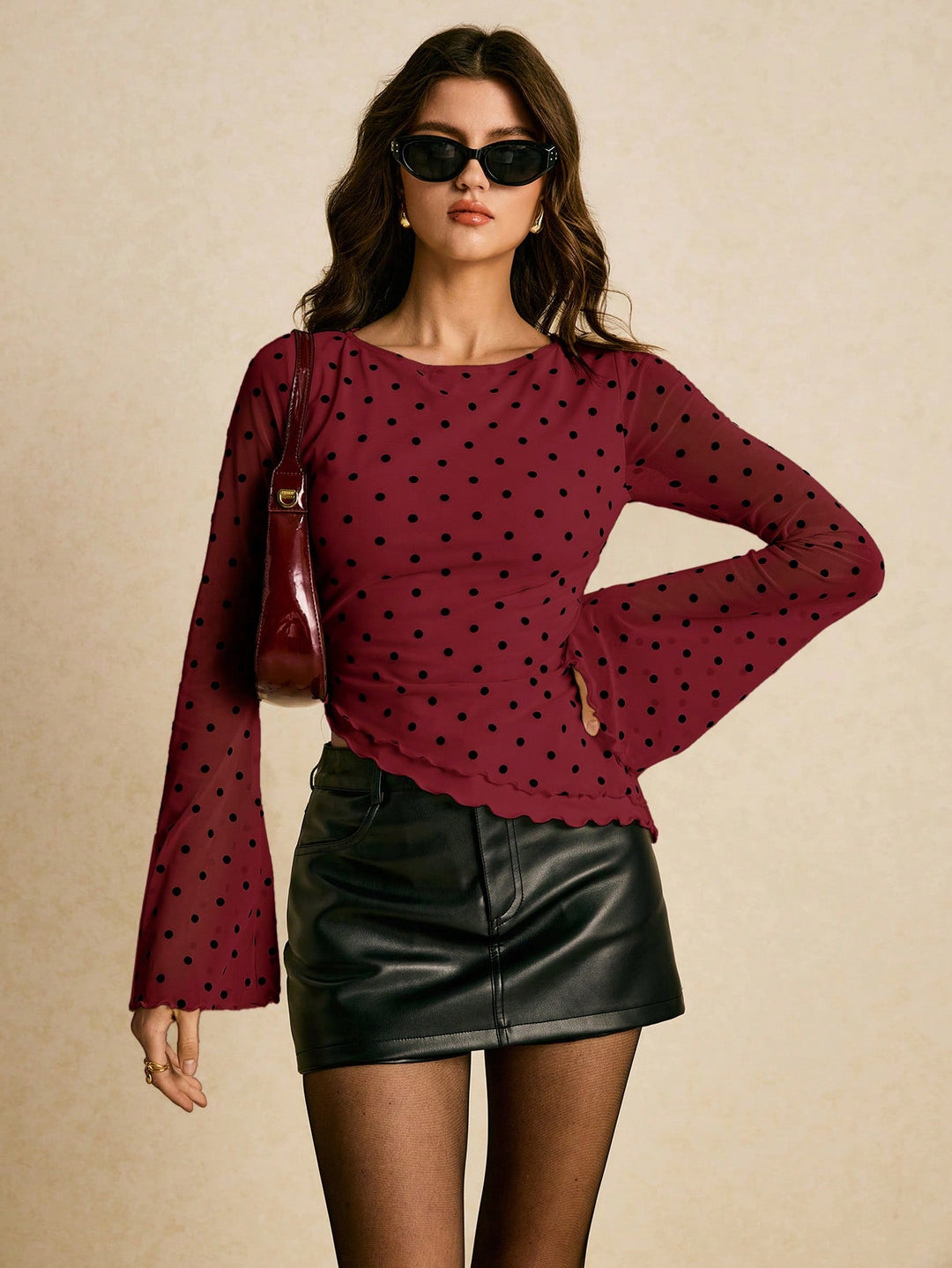 Tricou SHEIN, vișiniu
