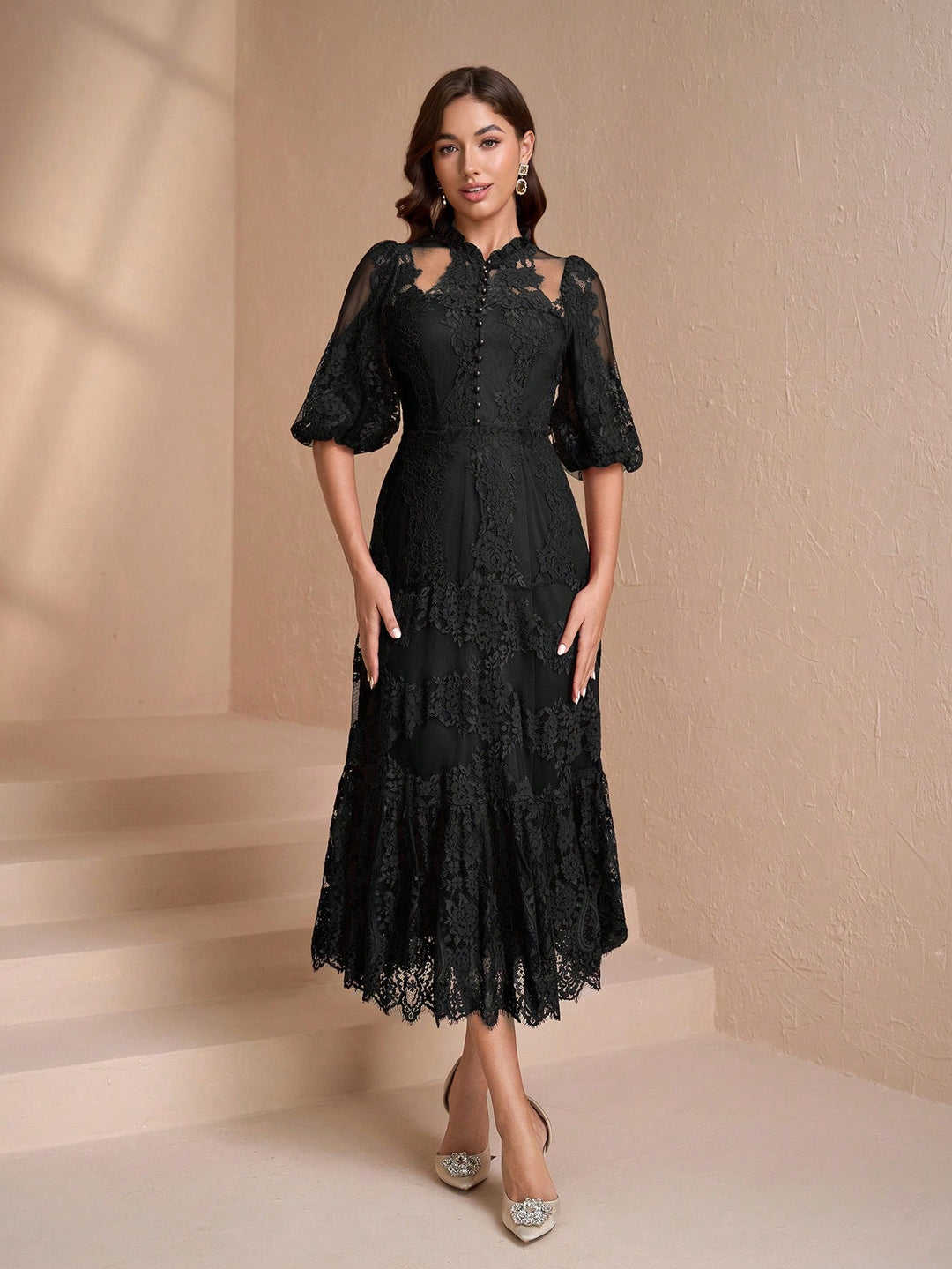 Rochie maxi SHEIN, negru