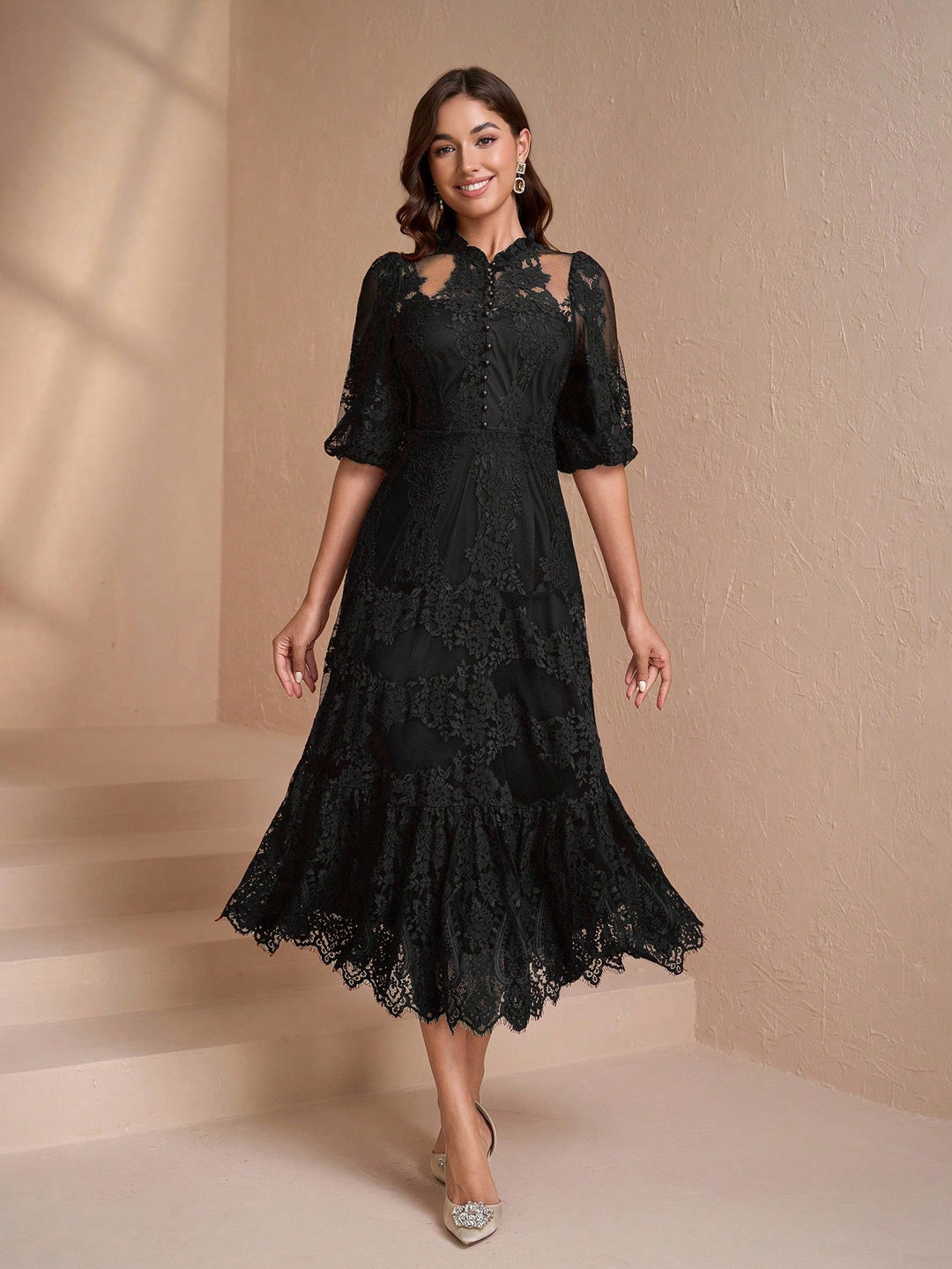 Rochie maxi SHEIN, negru