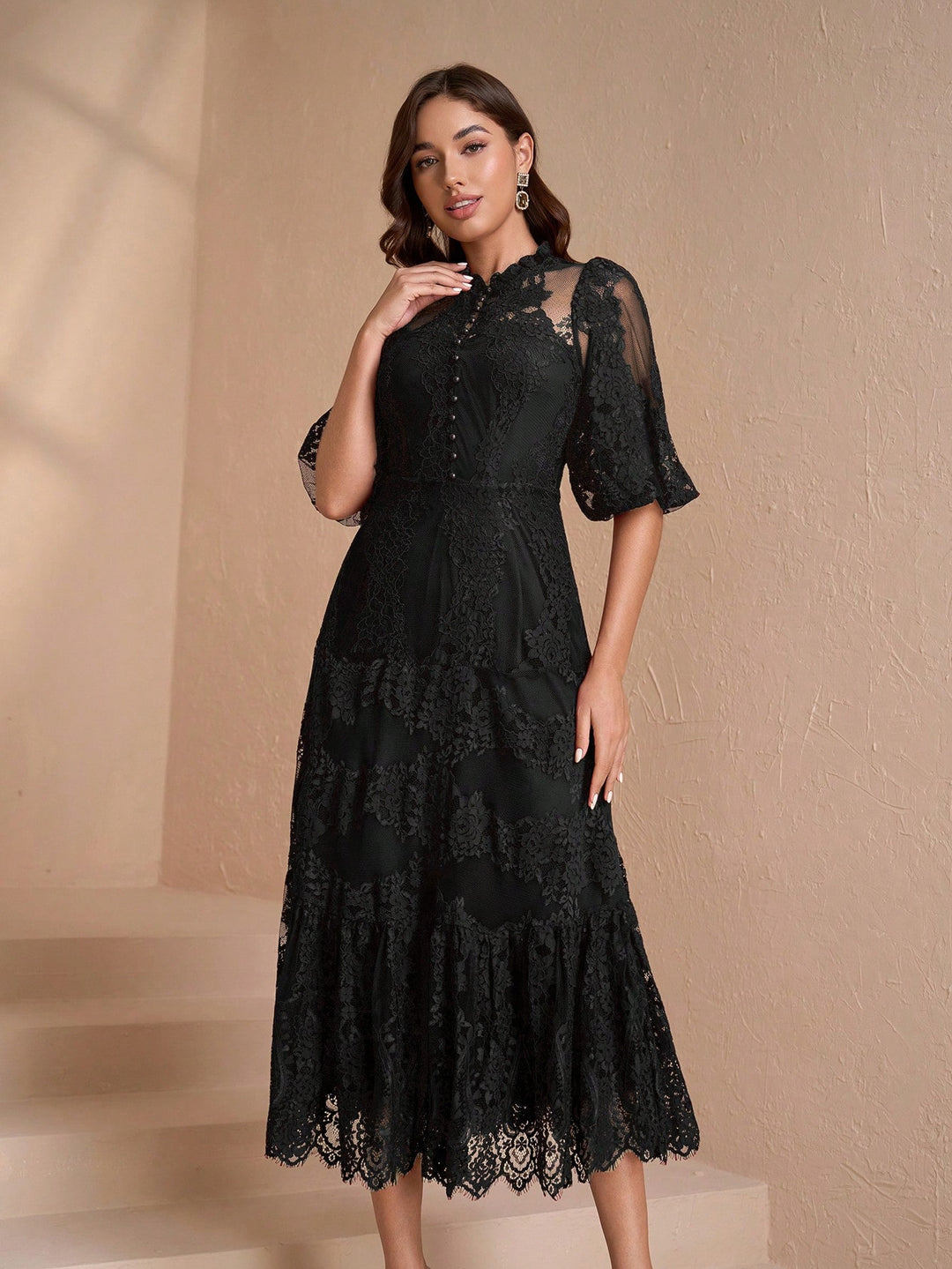 Rochie maxi SHEIN, negru