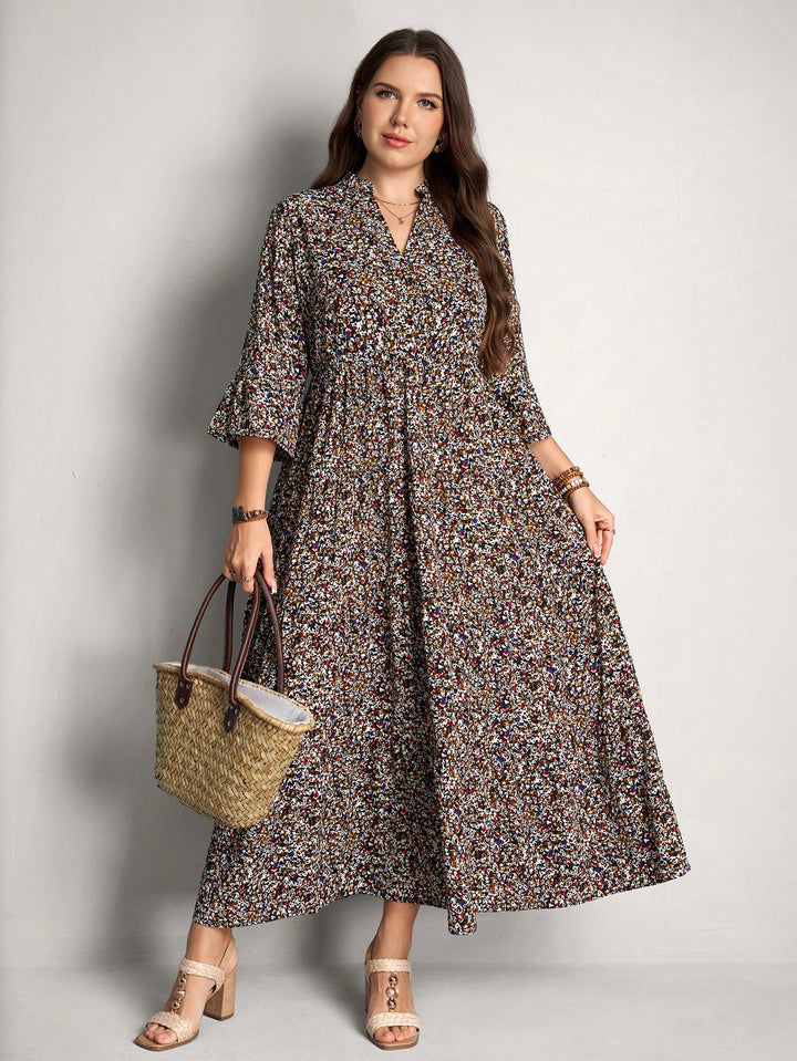 Rochie maxi SHEIN, mix culori