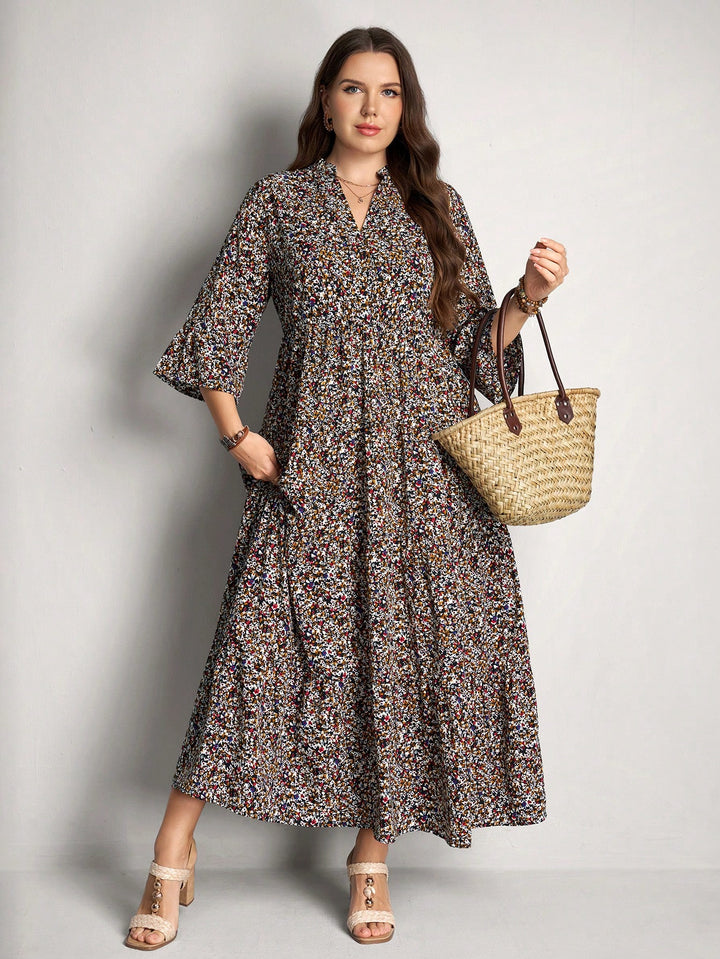 Rochie maxi SHEIN, mix culori