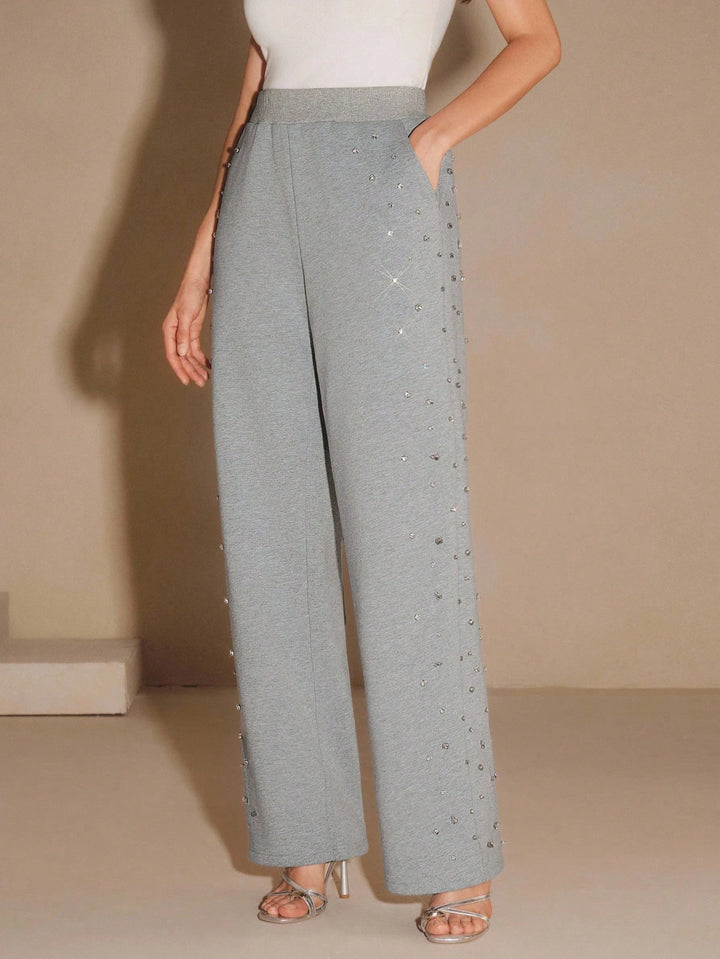 Pantaloni de trening SHEIN, gri