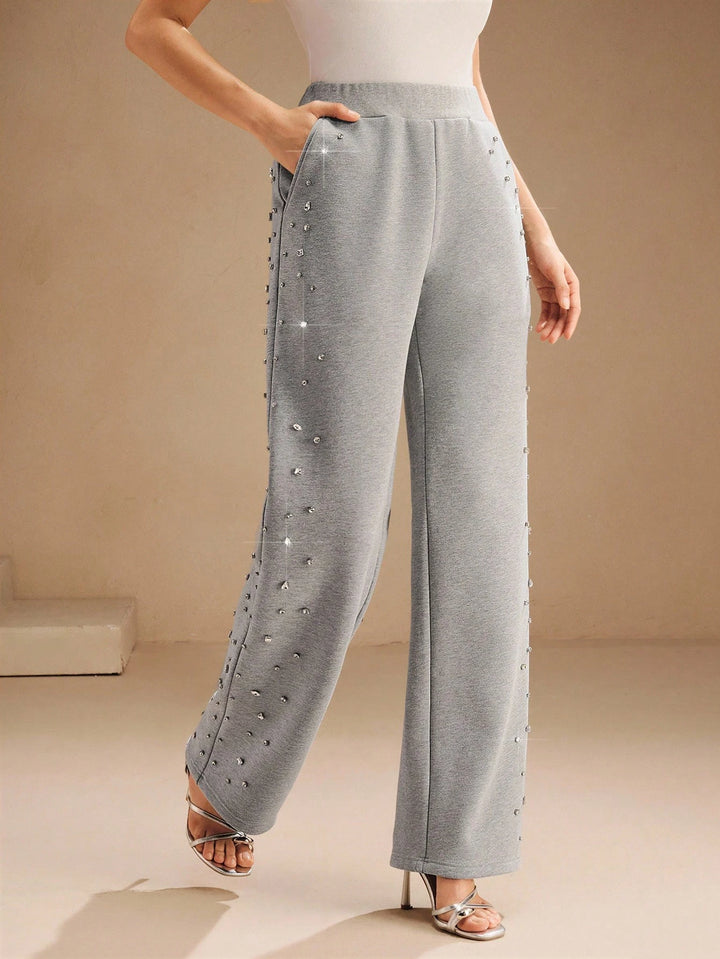 Pantaloni de trening SHEIN, gri